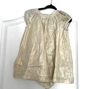Bonpoint, Cachoulie Dress, Gold, 12-18m